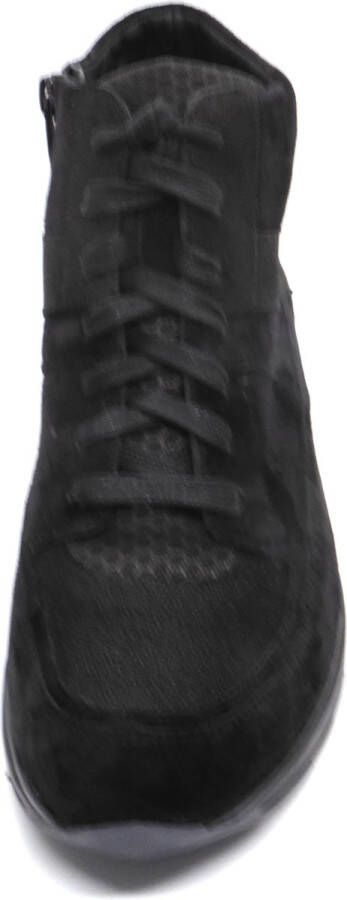 Durea Dames Veterboot 9684-688-9998 Zwart Combi Wijdte K (38 5) - Foto 6