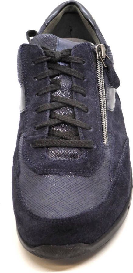 Durea Go Dames Veterschoen 6260-688-9836 Blauw Combi Wijdte K (41)