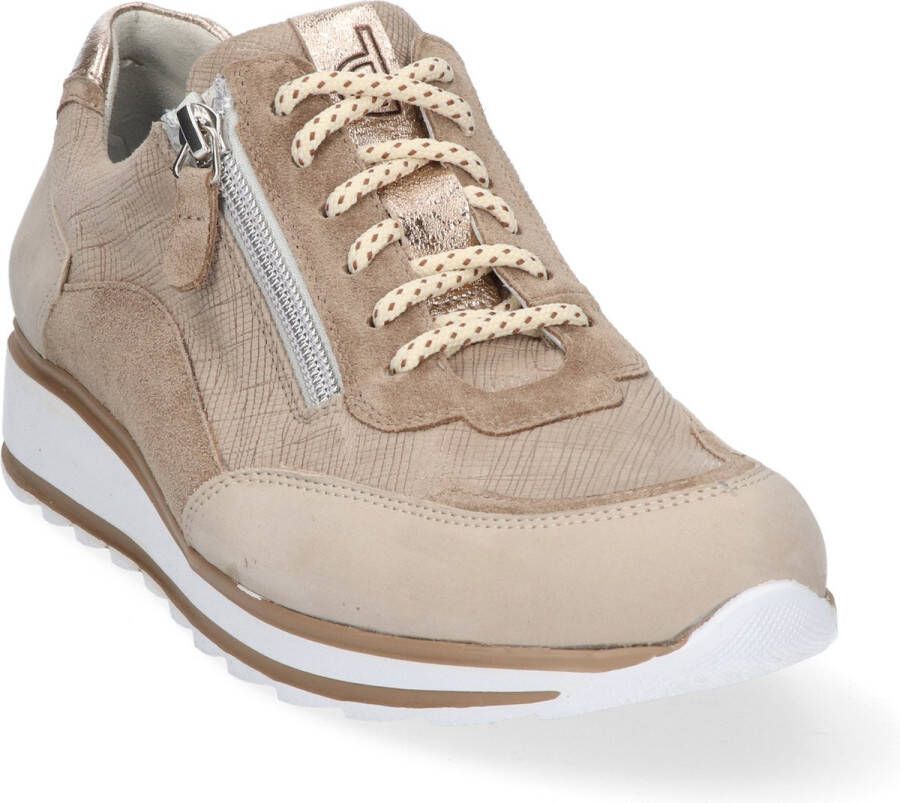 Durea Sneaker 6263 685 9679 Wijdte H Zand Taupe