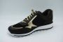 Durea Sneakers Dames Lage sneakers Damesschoenen Suède 6261 685 Zwart combi - Thumbnail 10