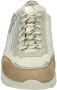 Durea Sneakers Dames Lage sneakers Damesschoenen Suède 6263 685 Pythonprint Beige combi - Thumbnail 4