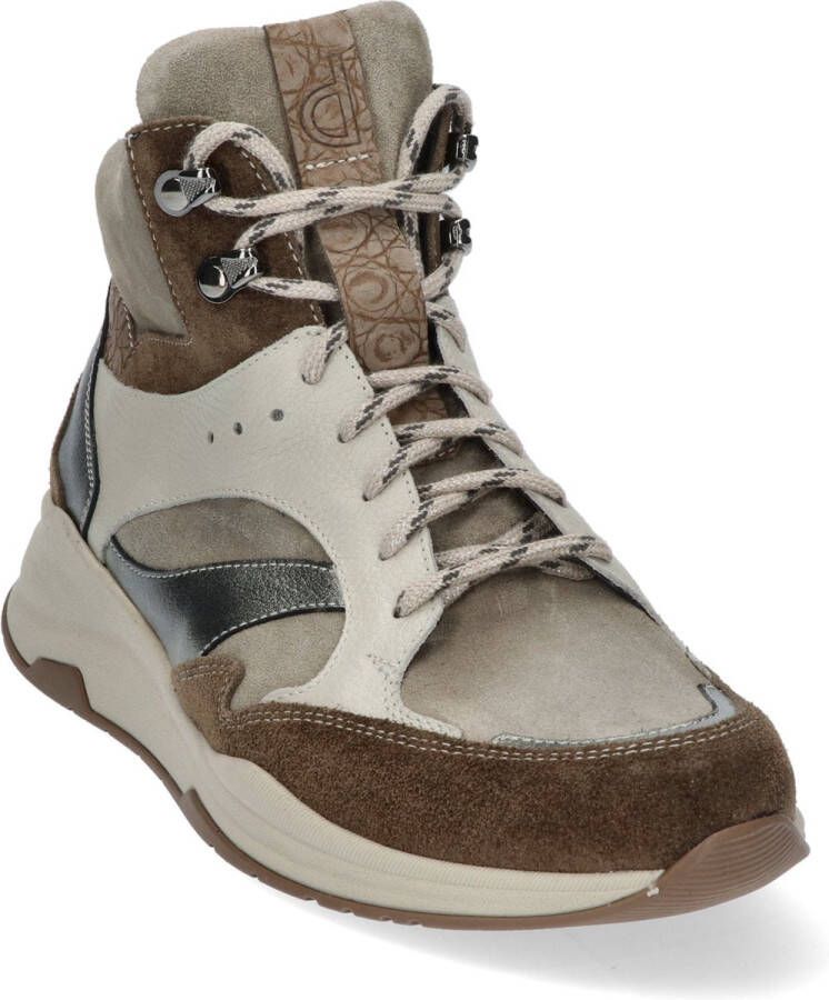 Durea Sneakers Dames Lage sneakers Damesschoenen Suède 9755 685 Beige - Foto 13