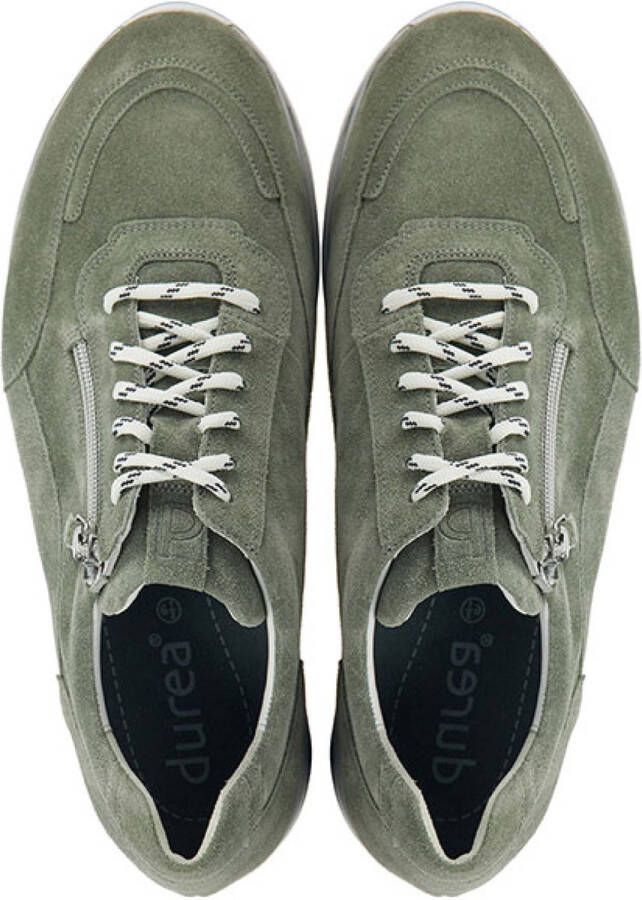 Durea Sneakers Dames Lage sneakers Damesschoenen Suède 6263 688 Groen