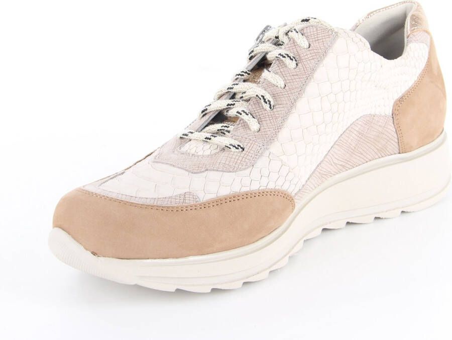 Durea Taupe Veterschoenen Wijdte K - Foto 6