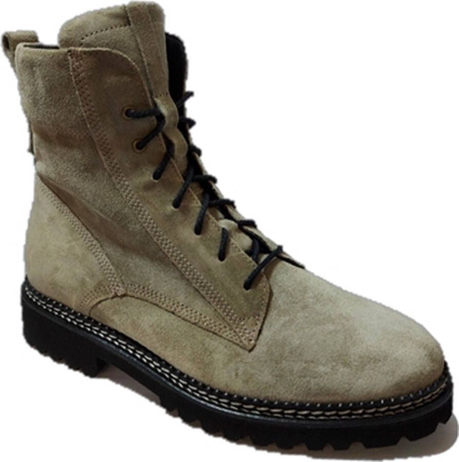 Durea Veterboot 9722 185 9896 Wijdte H Taupe Grijs Suède