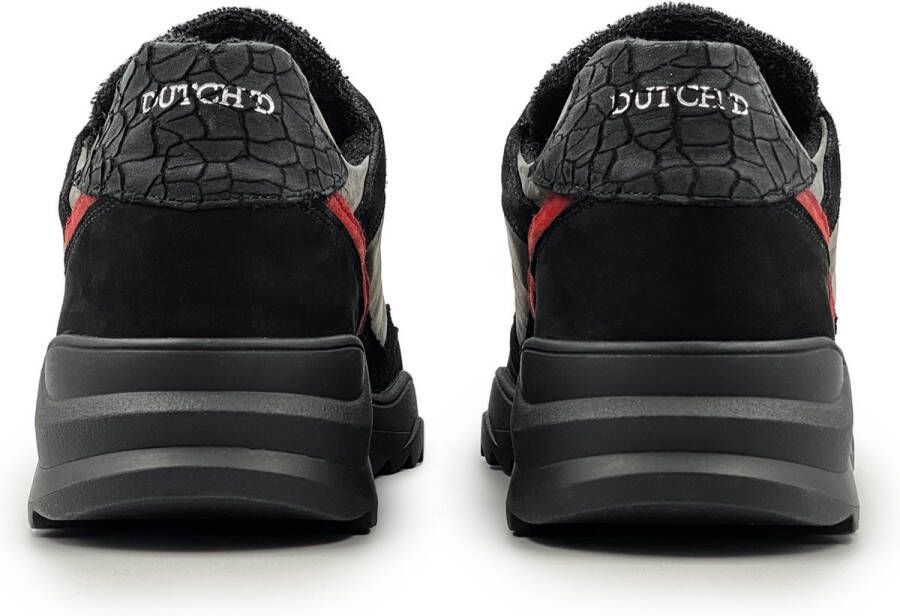 DUTCH'D Elements Black Grey Leer Zwart Grijs