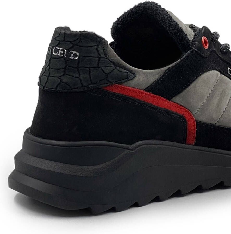 DUTCH'D Elements Black Grey Leer Zwart Grijs