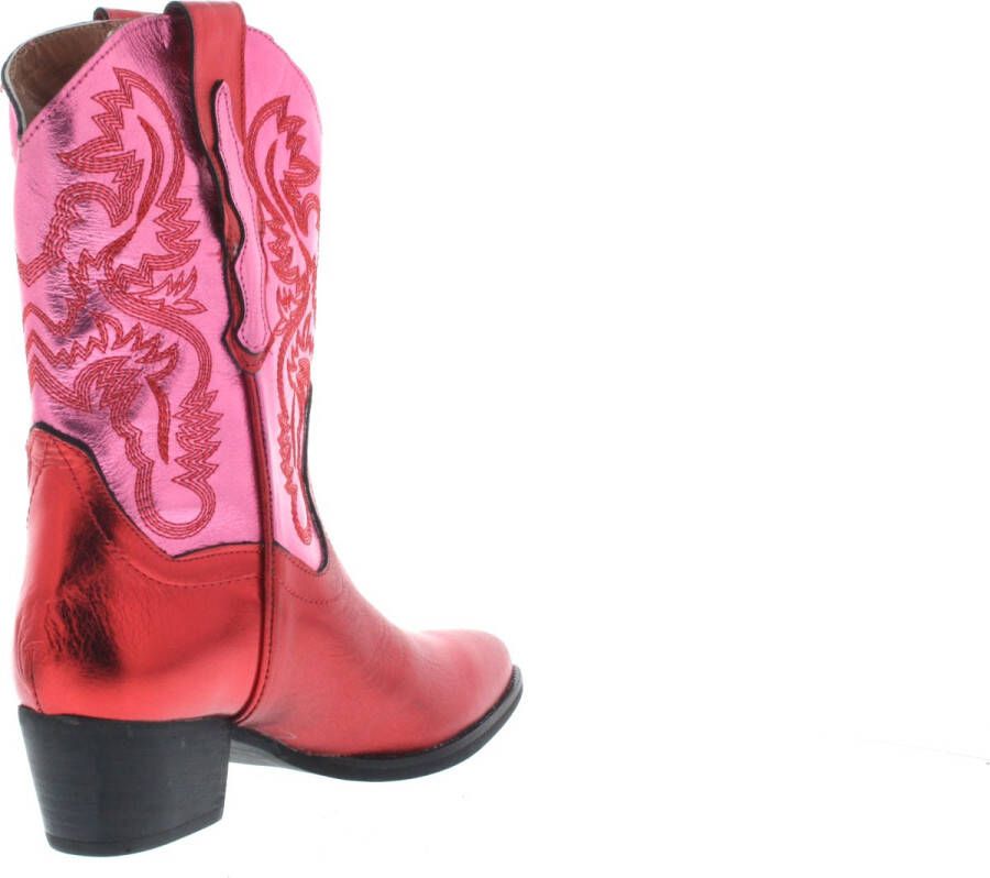 Dwrs Dames Enkellaars Brady Pink red Rose