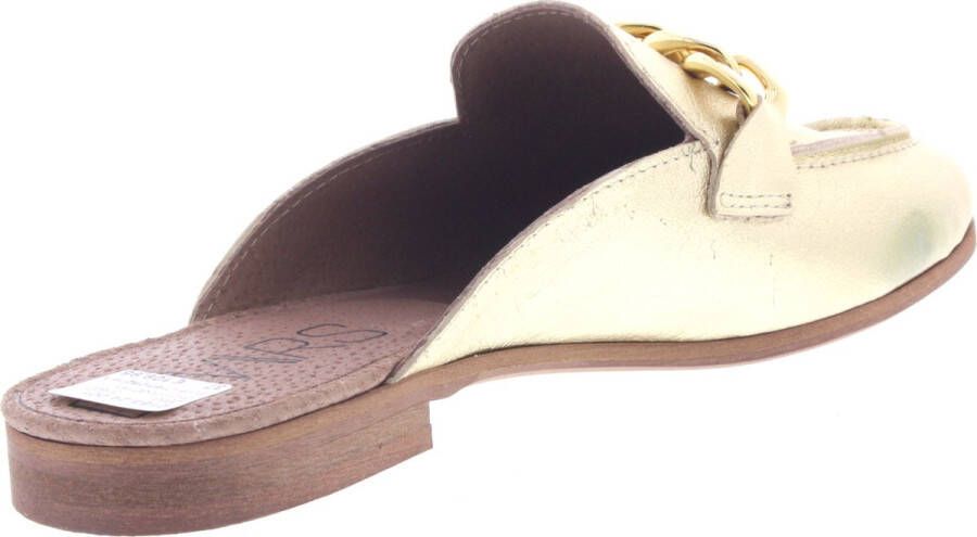 Dwrs Dames Slippers Suva Champagne Metallic Goud