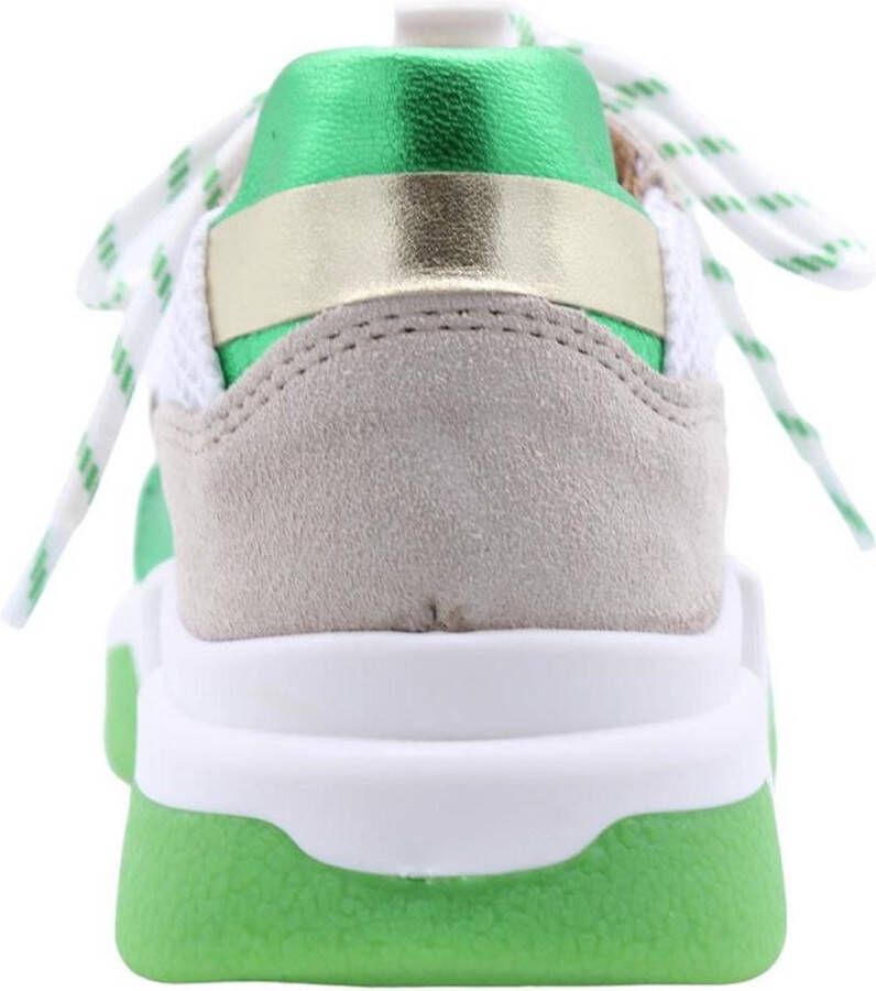 Dwrs Dames Sneakers Los Angeles White green Wit