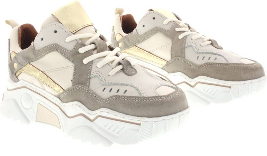 Dwrs Dames Sneakers Pluto Offwhite beige Off White