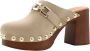 E mia Mires Muil Sandalen Beige Dames - Thumbnail 4