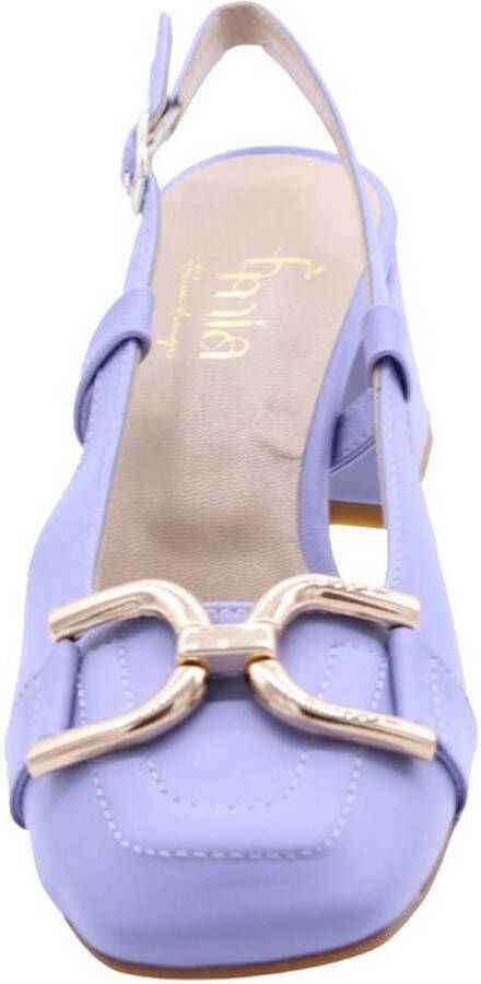 E Mia Peep Toe Peep Heel Purple