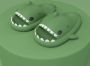Slippers kinderen haai groen en badslippers pantoffels kinderen - Thumbnail 2