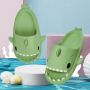 Slippers kinderen haai groen en badslippers pantoffels kinderen - Thumbnail 3