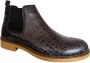 Online Express Schoenen Nieuwe Collectie Chelsea boots Exclusief Klassieke Sport heren laarzen Casual Comfort Mannenschoenen 507 LEATHER Zwart met grijs - Thumbnail 4
