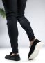 Cotton District Suede Loafers Laag Zwart Herenschoenen - Thumbnail 3