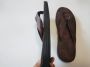 El Jardin Bruine slipper Leatherlook Uitgaan Comfort Teenslipper Donkerbruin - Thumbnail 4