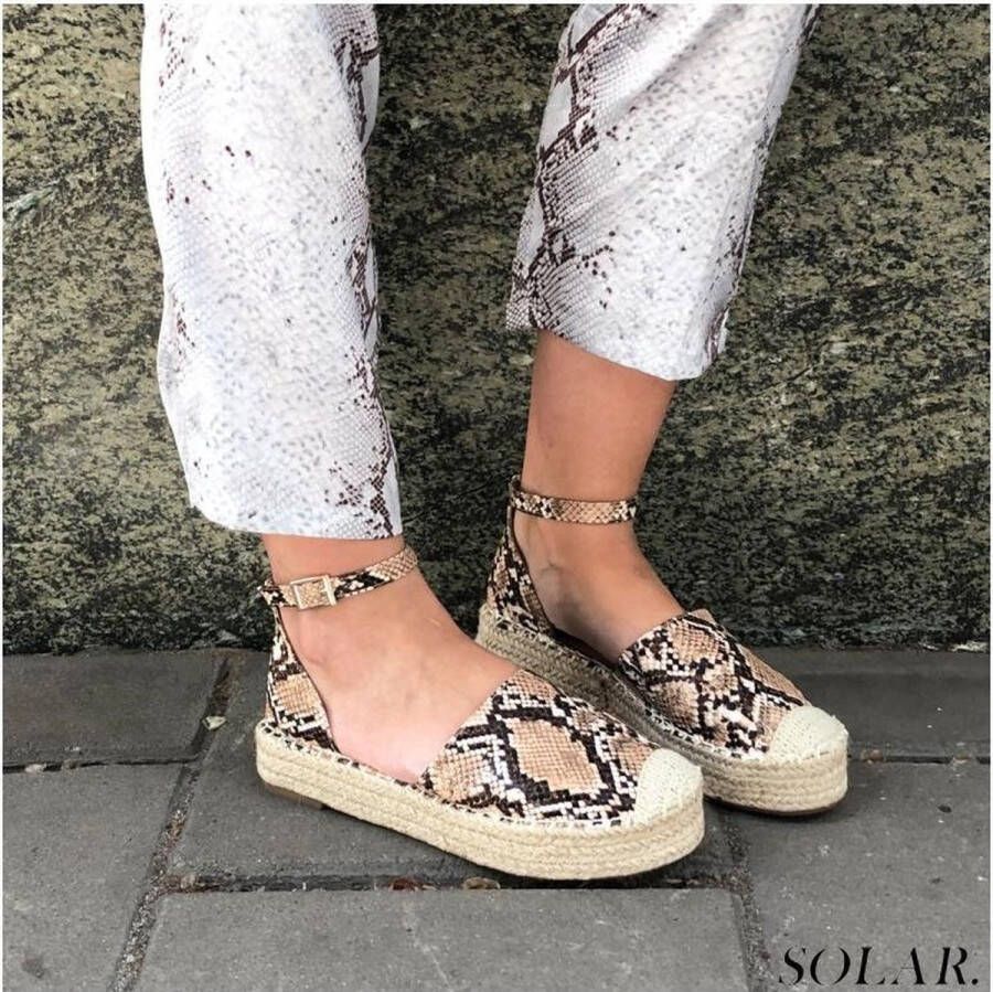 Espadrilles Slangenprint