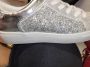 EXCLUSIEVE SUPER CONFI SNEAKERS GRIJS DAIME MET GLITTER ZILVER - Thumbnail 3