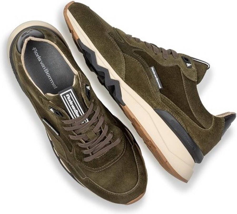 Floris van Floris van Bommel van Floris van Bommel Sneakers Heren Lage sneakers Herenschoenen Suède SFM-10136 Groen - Foto 11