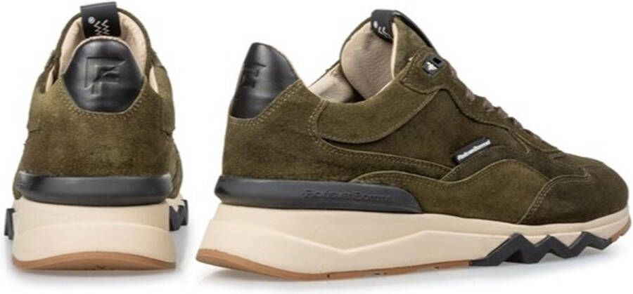Floris van Floris van Bommel van Floris van Bommel Sneakers Heren Lage sneakers Herenschoenen Suède SFM-10136 Groen - Foto 12