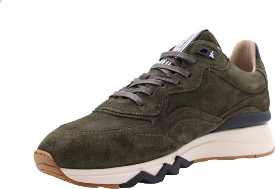 Floris van Floris van Bommel van Floris van Bommel Sneakers Heren Lage sneakers Herenschoenen Suède SFM-10136 Groen - Foto 14