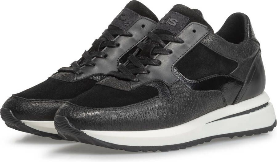 Floris Van Bommel Sfw-10082 Lage sneakers Leren Sneaker Dames Zwart