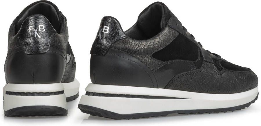Floris Van Bommel Sfw-10082 Lage sneakers Leren Sneaker Dames Zwart