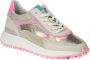 Floris van Floris van Bommel van Floris van Bommel Sneakers Dames Lage sneakers Damesschoenen Leer SFW-10099 mesh Beige combi - Thumbnail 14
