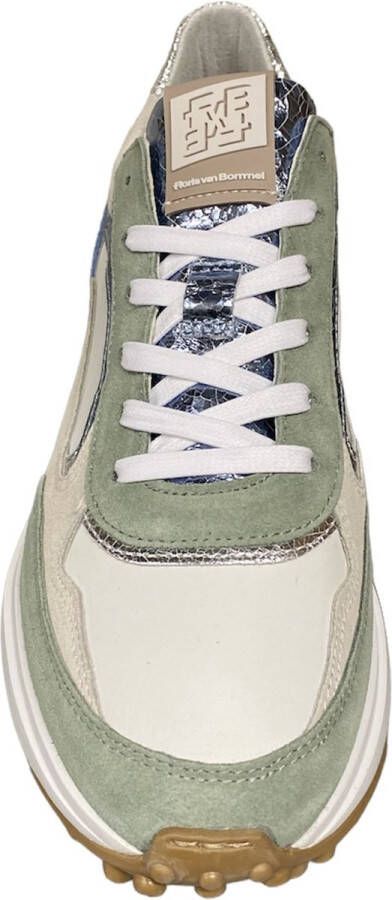 Floris van Floris van Bommel van Floris van Bommel Sneakers Dames Lage sneakers Damesschoenen Suède SFW-10099 Beige combi