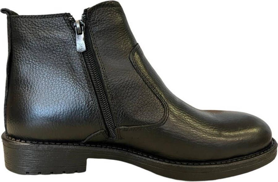 Online Express Herenschoenen- Chelsea Boots- Mannen laarzen 1003- Leather- Zwart