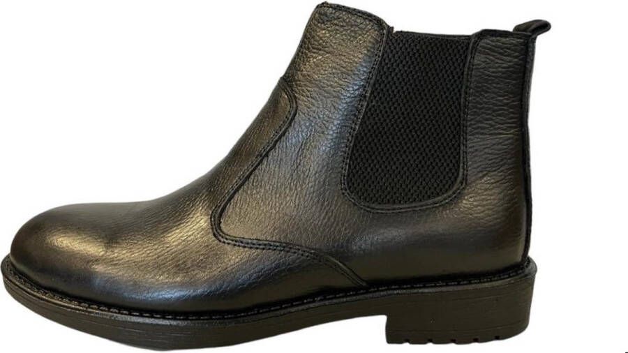 Online Express Herenschoenen- Chelsea Boots- Mannen laarzen 1003- Leather- Zwart