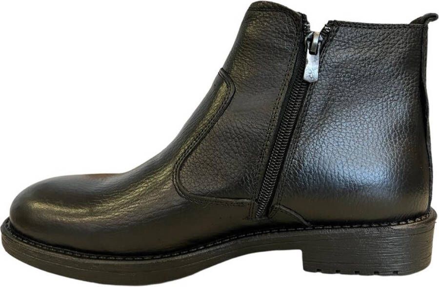 Online Express Herenschoenen- Chelsea Boots- Mannen laarzen 1003- Leather- Zwart