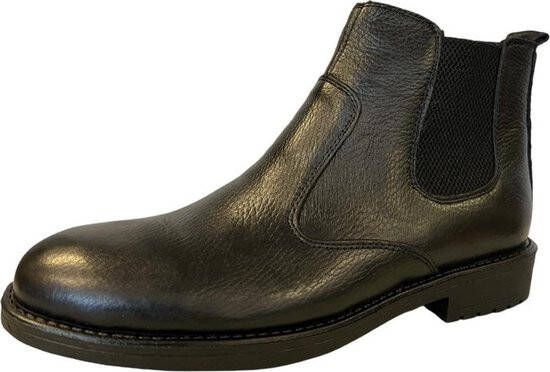 Online Express Herenschoenen- Chelsea Boots- Mannen laarzen 1003- Leather- Zwart