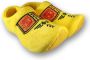 Klompen pantoffels geel volwassenen pluche clogs sloffen klompsloffen voor Hollands - Thumbnail 2