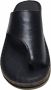 Manlisa 4 cm hoogte lederen comfort teen slippers W107-1880 Zwart - Thumbnail 4