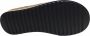Manlisa 4 cm hoogte lederen comfort teen slippers W107-1880 Zwart - Thumbnail 6