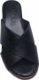 Manlisa 6 cm sleehak kruis lederen comfort muiltjes W107-7090 zwart - Thumbnail 2