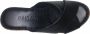 Manlisa 6 cm sleehak kruis lederen comfort muiltjes W107-7090 zwart - Thumbnail 6