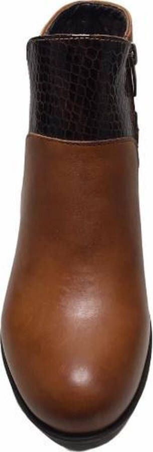 Merkloos Sans marque manlisa snake 5.5 cm haklaarsje W232 7003 camel dk bruin - Foto 3