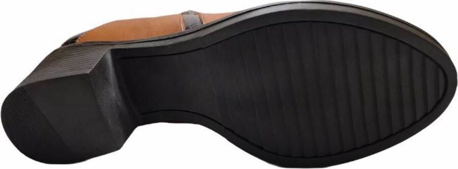 Merkloos Sans marque manlisa snake 5.5 cm haklaarsje W232 7003 camel dk bruin - Foto 5