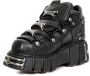Newrock New Rock Lage schoenen 40 Shoes M 106 S1 Zwart Zilverkleurig - Thumbnail 3