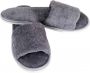 Open Sauna Slippers Grijs39-40 badslippers hotel wellness slippers badstof slippers met anti slipzool - Thumbnail 2