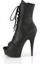 Pleaser DELIGHT-1021 Plateau Laarzen 42 Shoes Zwart - Thumbnail 3