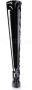 Pleaser INDULGE-3063 Plateau overknee Laarzen 39 Shoes Zwart - Thumbnail 3