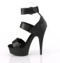 Pleaser DELIGHT-629 Sandaal met enkelband 36 Shoes Zwart - Thumbnail 2