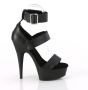 Pleaser DELIGHT-629 Sandaal met enkelband 36 Shoes Zwart - Thumbnail 3