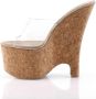 Pleaser 5 = | BEAU 601 | 6 1 2 Wedge 2 3 4 PF Cork Slide Sandal - Thumbnail 2