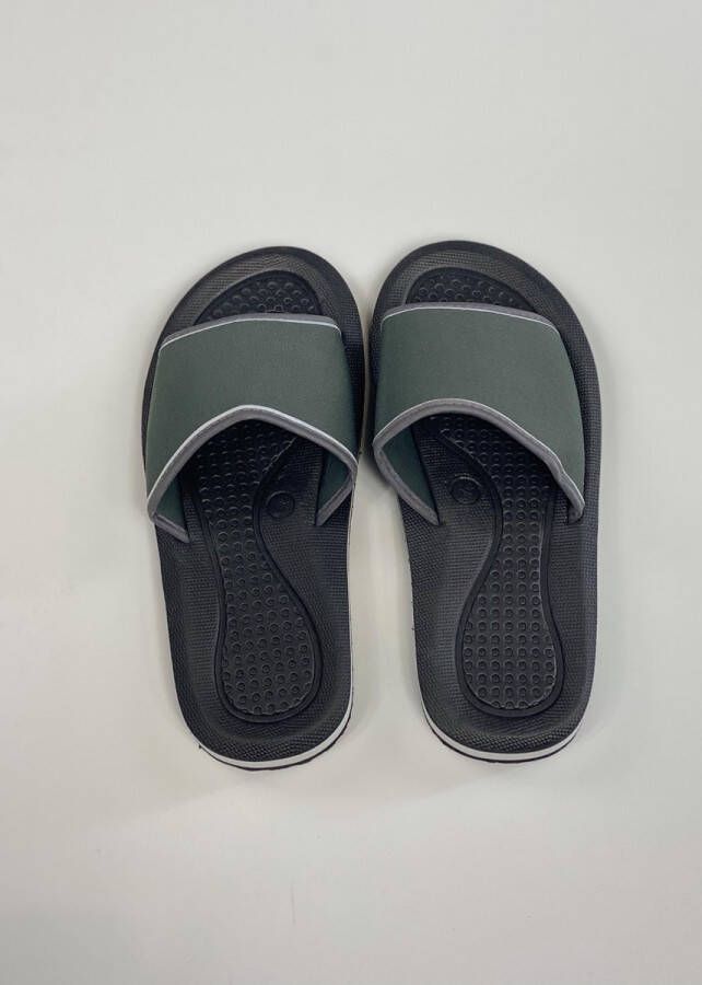 Romana s Unisex Badslippers Ideaal voor Hotel en Sauna Zwart EVA